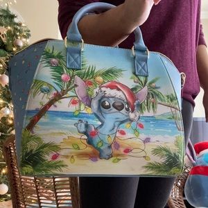 Stitch Christmas Loungefly satchel
